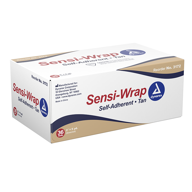 36/CS Dynarex Sensi Wrap, Self-Adherent 2" x 5 yds