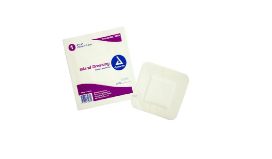 25/BX Dynarex Island Dressings - Sterile