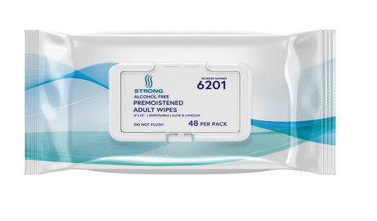 576/CS STRONG Wipes - 8"x12" - Soft Pack