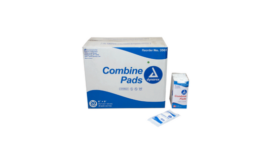 400/cs Combine Pads 1/pouch - Sterile 5" x 9"