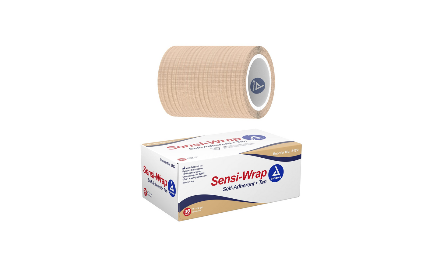 36/CS Sensi Wrap, Self-Adherent 2" x 5 yd Tan