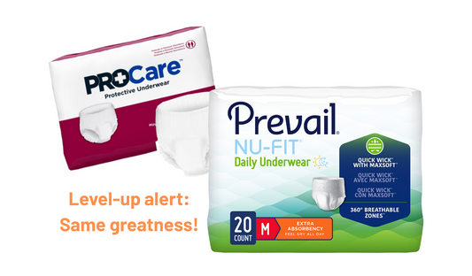 80/CS Prevail® Nu-Fit® Underwear, 34"-46" - M