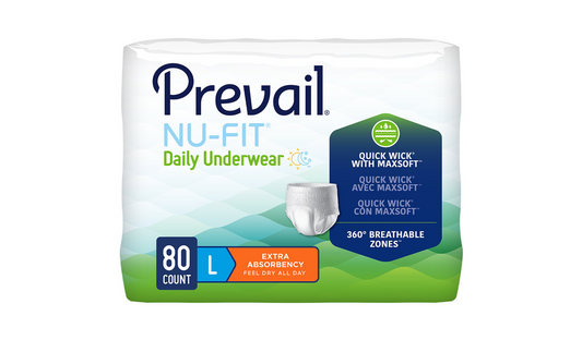 80/CS Prevail® Nu-Fit® Underwear, 44"-58" - Large