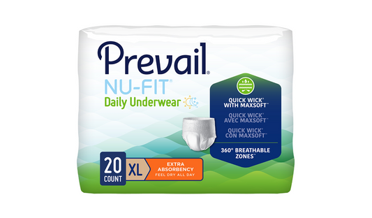 80/CS Prevail® Nu-Fit® Underwear, 58"-68" - X-Large