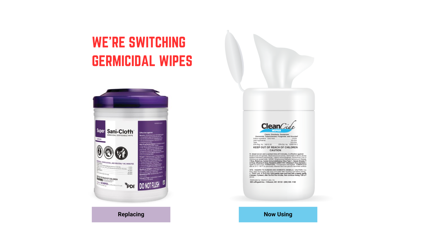 12/CS Super Sani-Cloth® Germicidal Disposable Wipes