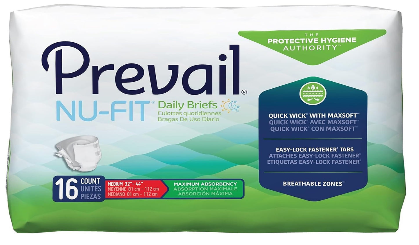 96/CS Prevail Nu Fit Briefs - Medium