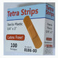 100/BX Tetra Strips Adhesive Bandage, Plastic, 3/4" x 3" 