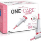 100/BX ONE-CARE PRO Safety Lancets, Top Push Button Activated, 28G x 1.5mm