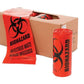500/CS Biohazard Bags, 1.3 Mil, 24” x 24”