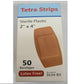 50/BX Tetra Strips Adhesive Bandage, Plastic, 2" x 4"