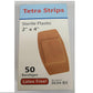 50/BX Tetra Strips Adhesive Bandage, Plastic, 2" x 4" 
