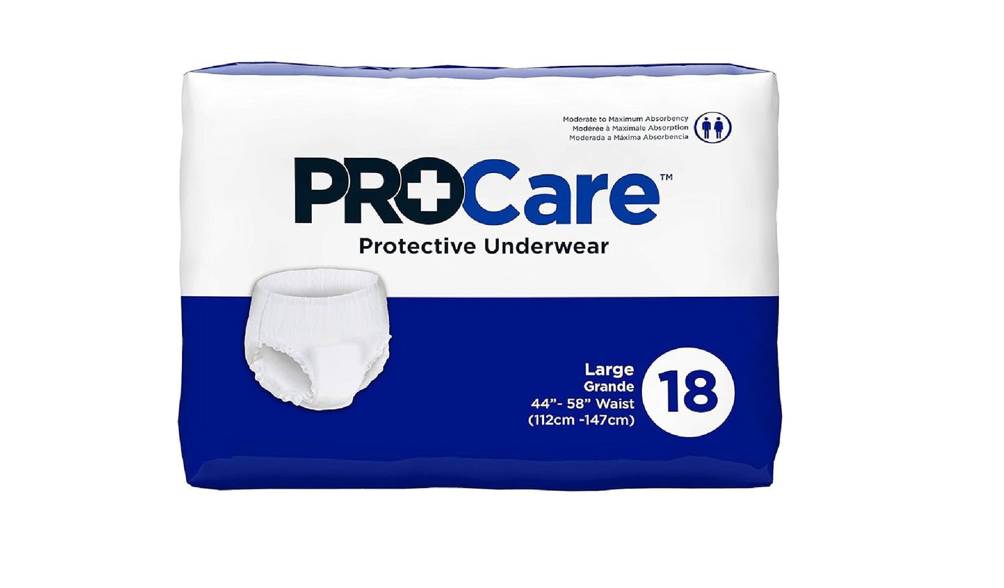 72/CS ProCare Double Push Underwear - L