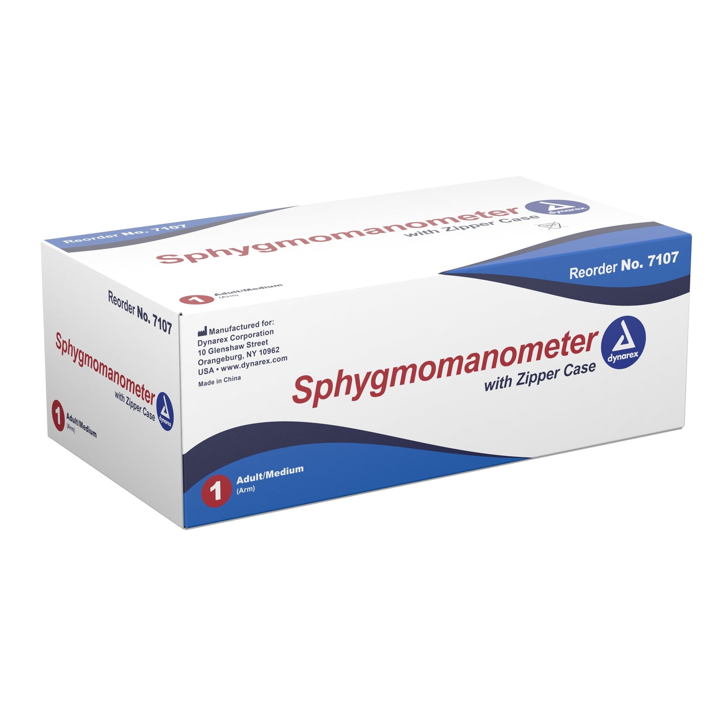 1 EA Dynarex® Aneroid Sphygmomanometer Unit, Adult/Medium
