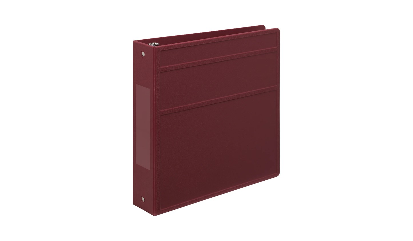 2" Side Open Ring Binders (3 Ring) - Burgundy