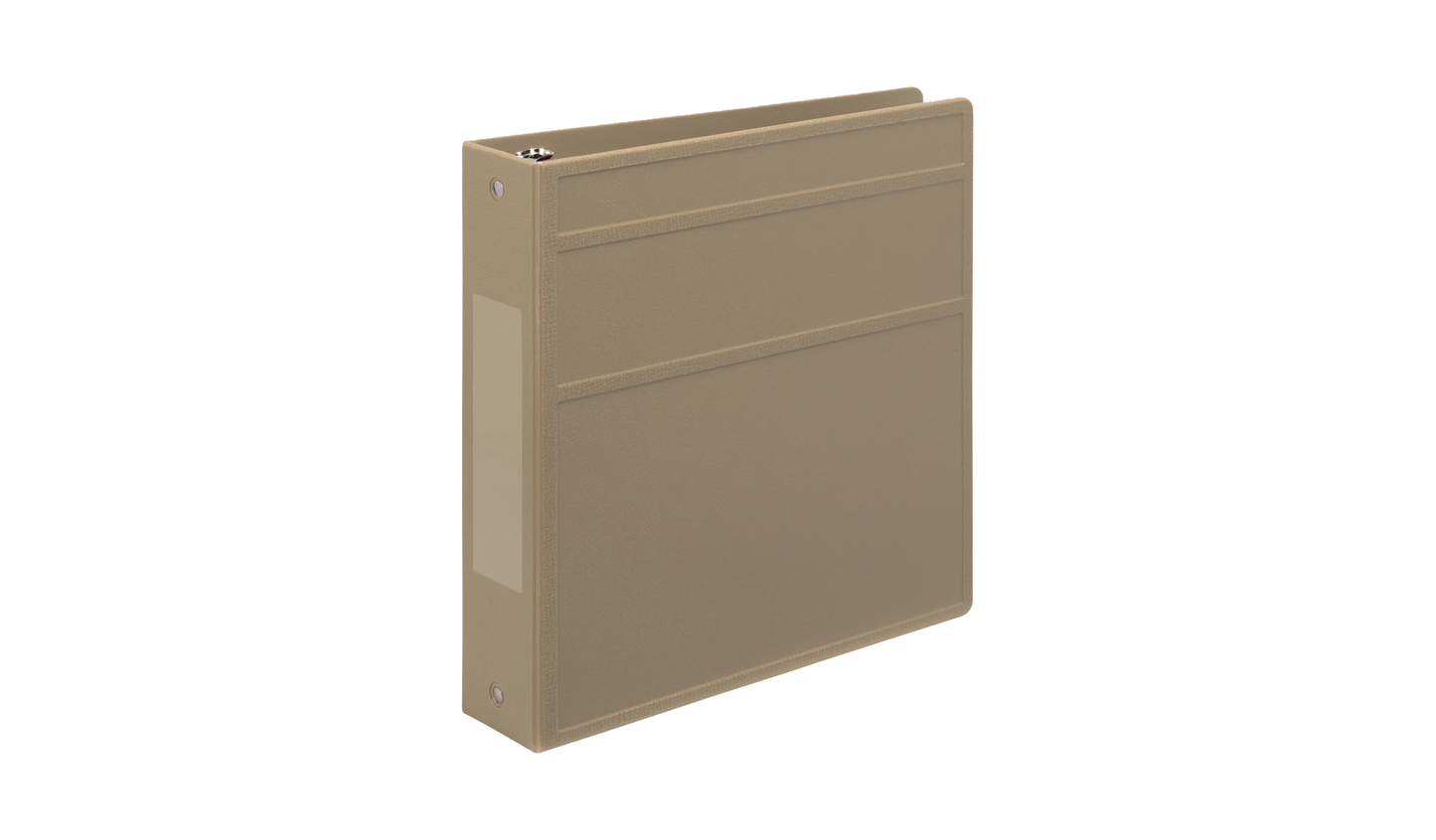 2" Side Open Ring Binders (3 Ring) - Taupe