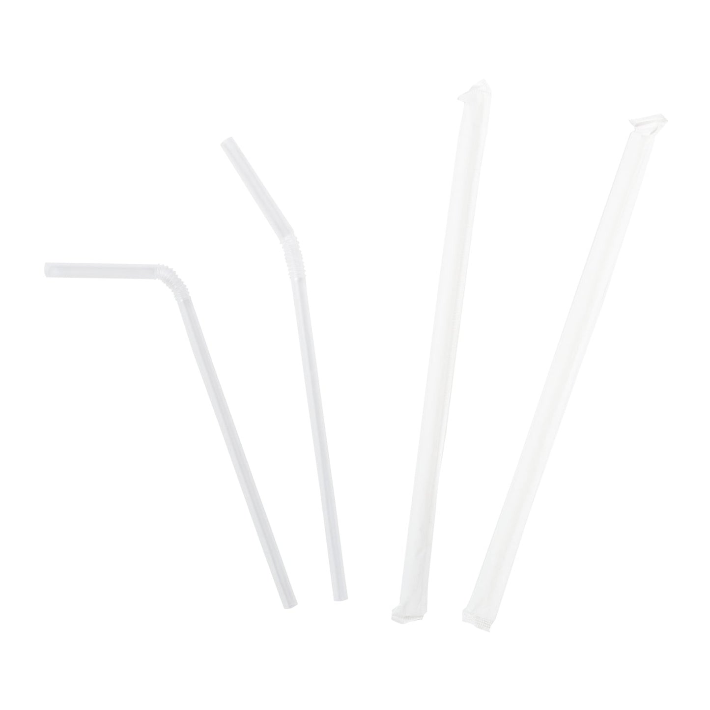 400/BX Paper Wrapped Jumbo Flex Straws