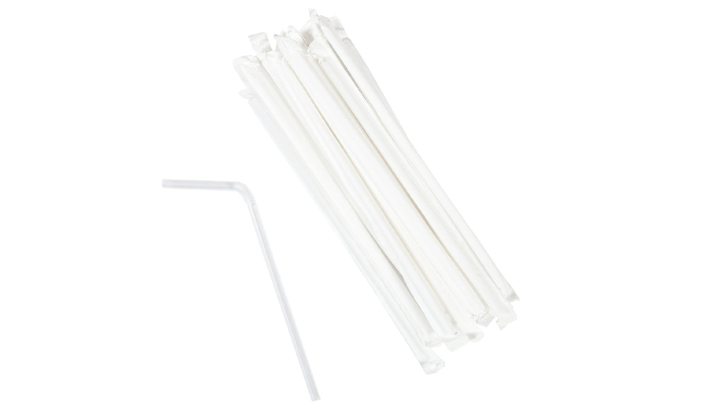 400/BX Paper Wrapped Jumbo Flex Straws