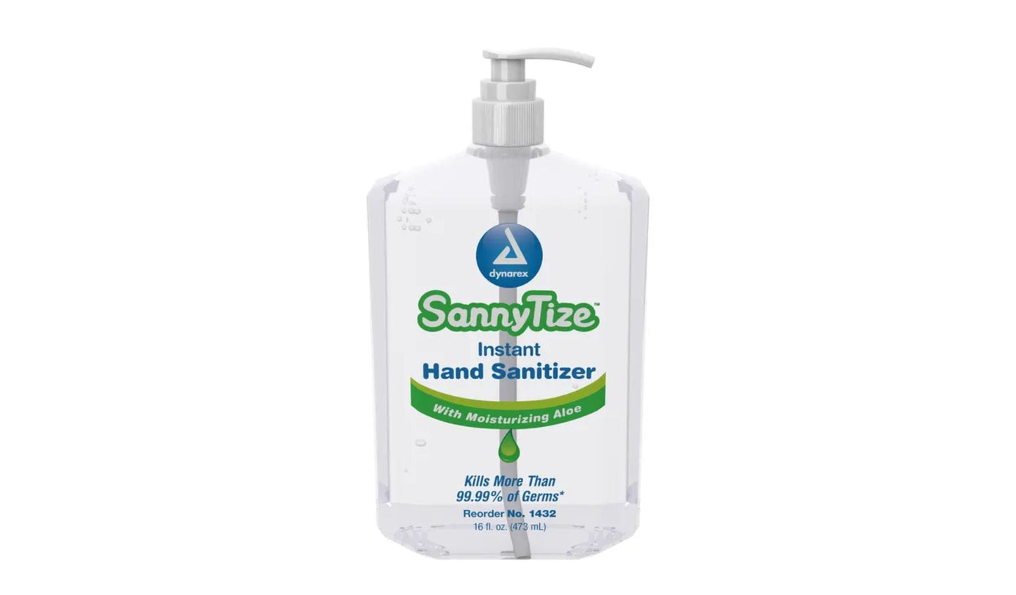 12/CS SannyTize Instant Hand Sanitizer 16 oz pump