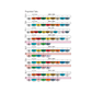 1 Set Preprinted Poly Divider Sets - Side Open - 9 Tabs