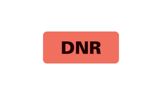 DNR Alert Labels [LONGER DELIVERY TIME]