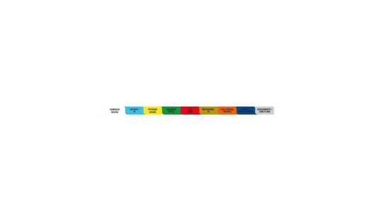1 Set S/O Assisted Living 9 Tab Poly Dividers - Antimicrobial [LONGER DELIVERY TIME]