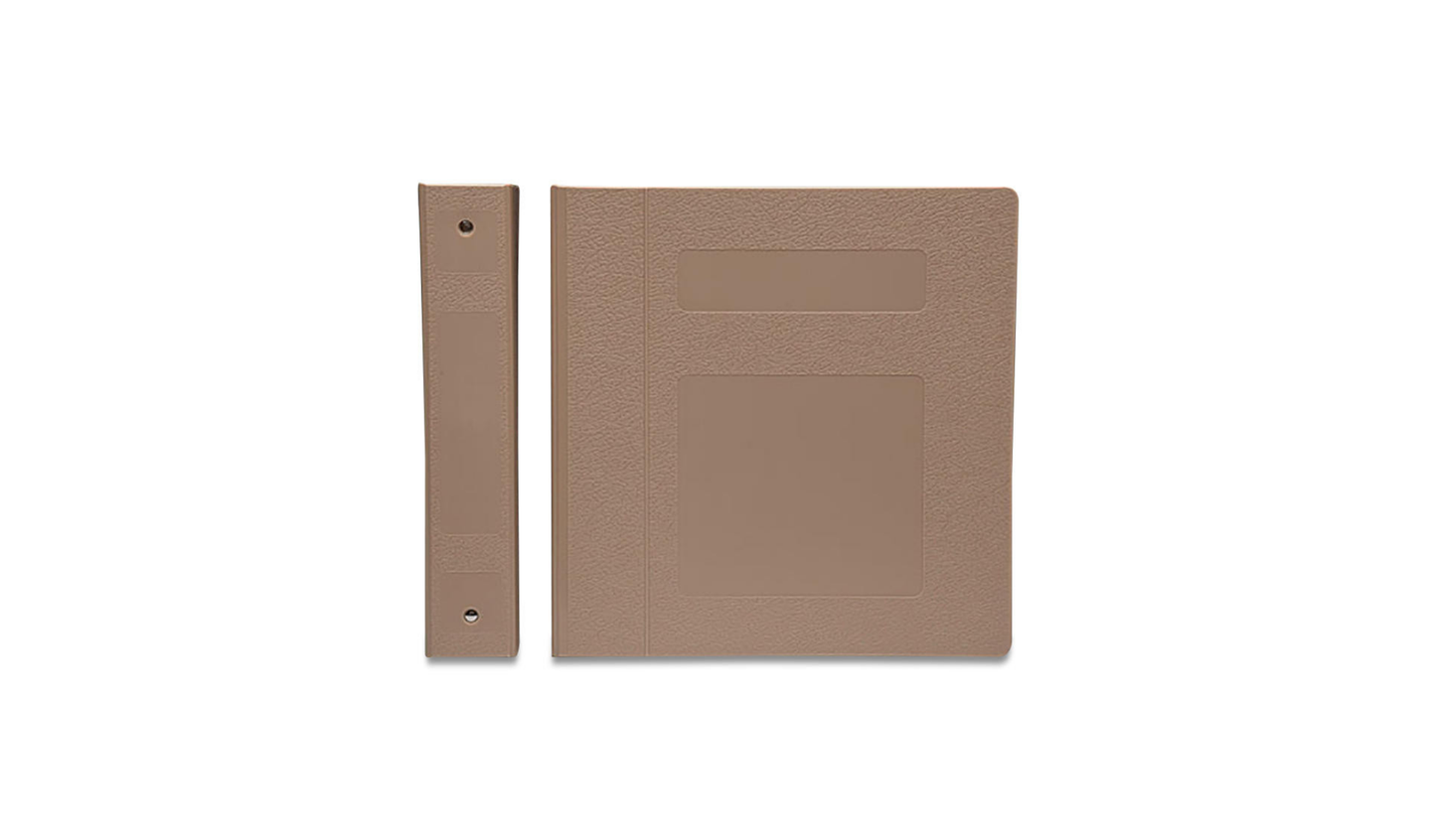 2" Side Open Ring Binders (3 Ring) - Beige