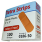3600/cs Tetra Strips Adhesive Bandage, Plastic, 1" x 3" 