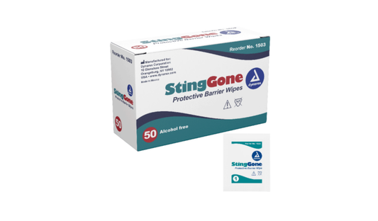 50/BX StingGone Protective Barrier Wipes