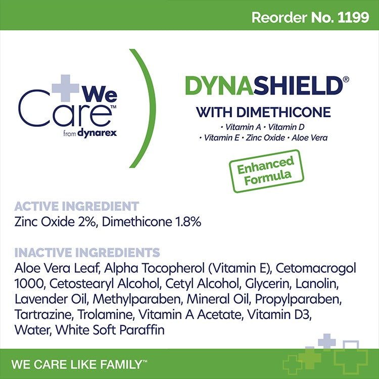 24/CS Dynarex® Dynashield w/ Dimethicone Skin Protectant Barrier Cream 4oz